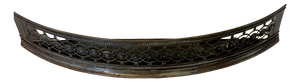 Antique George III Steel Fire Fender with Pierced Serpentine Front, 1800