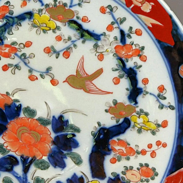 Ceramic Antique Japanese Imari Plate For Sale - Image 7 of 8