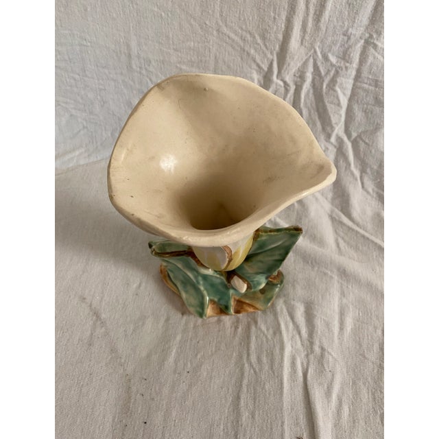 Vintage McCoy Pottery Lily Flower Vase For Sale - Image 4 of 5