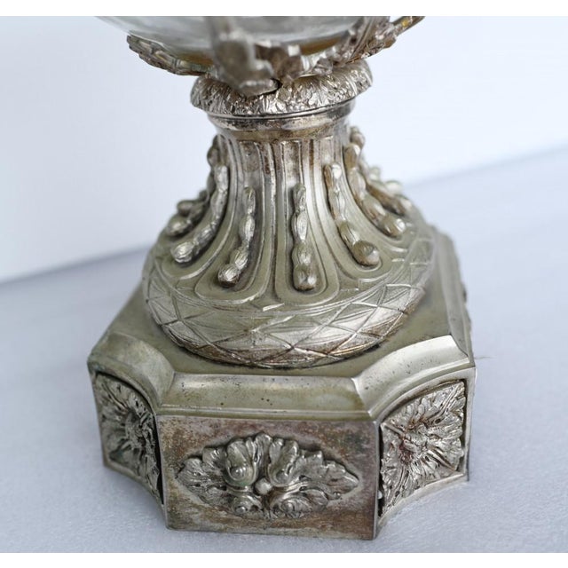 Silver Victorian Sheffield Silver Plate Tureen in Cut Glass For Sale - Image 8 of 15