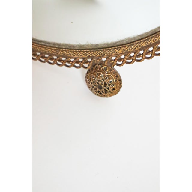 French Gold Decorated Table Mirror, 1960s For Sale - Image 11 of 14