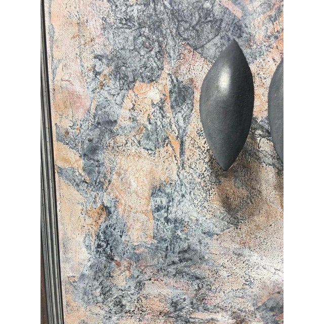 Arno Declercq Arno Jung, Grey Forms, 1948, Oil Painting on Canvas For Sale - Image 4 of 13