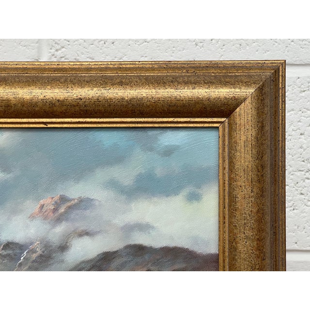 River Landscape with Highland Cows & Sheep in the Scottish Mountains 1985 Circa For Sale - Image 16 of 16