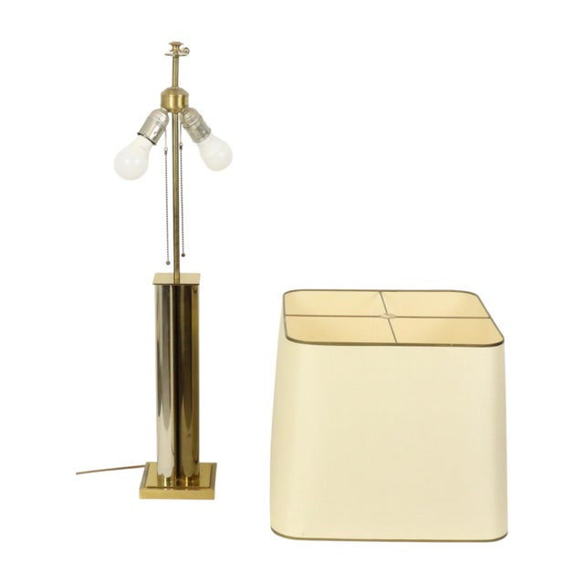 1970s Hollywood Regency Table Lamp in Brass, 1960s For Sale - Image 5 of 18