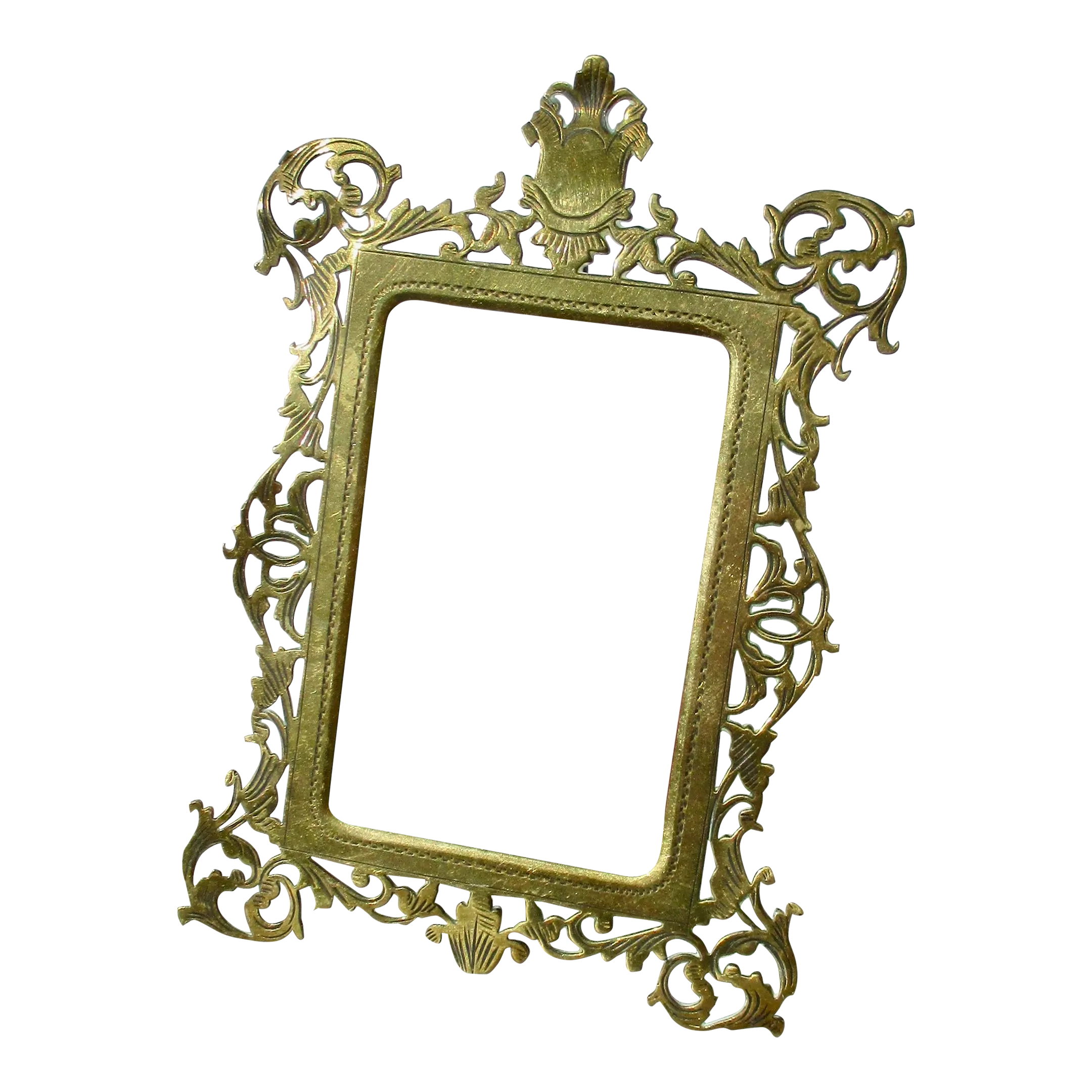 Antique English Brass Photo Frame | Chairish display picture 1