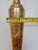 Vintage Hand Painted Brass Side Table Lamp From India For Sale - Image 4 of 16