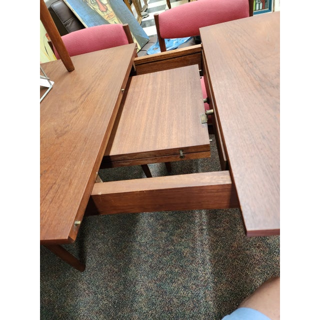 Wood 1960s Midcentury Danish Teak Borge Mogensen Dining Room Table For Sale - Image 7 of 12