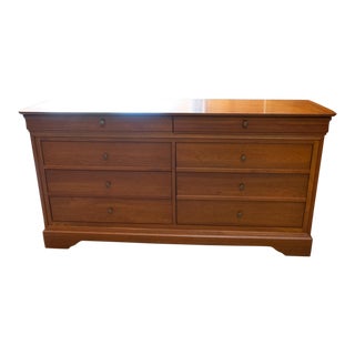 Vintage 1980s Grange French Louis Philippe Cherry Dresser For Sale