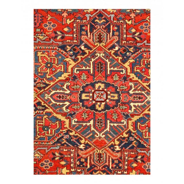 Traditional Pasargad DC Persian Antique Serapi Rug For Sale - Image 3 of 4