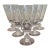 Mid 20th Century Duncan & Miller “Willow” Pattern Crystal Iced Tea Goblets – Set of 6 For Sale