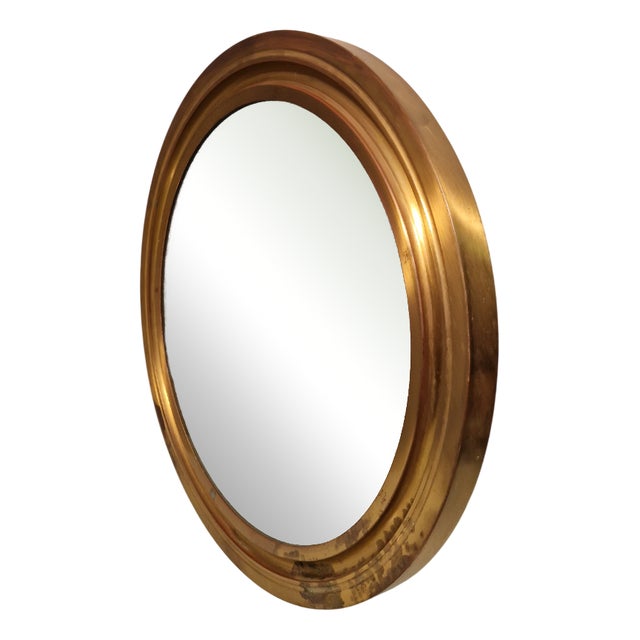 Narciso Mirror in Brass by Sergio Mazza for Artemide, 1960s For Sale