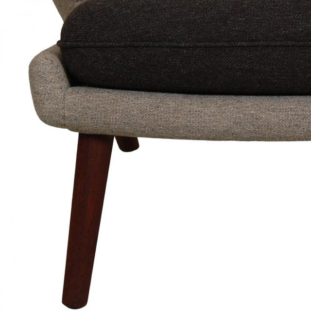 Papa Bear Chair in Grey Hallingdal Fabric by Hans Wegner, 1980s For Sale - Image 17 of 18