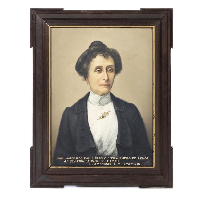 António Alves, Portrait, 1949, Oil on Canvas For Sale - Image 6 of 6