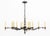 Contemporary Thomas O'Brien Baroque Style Iron Chandelier For Sale - Image 3 of 9