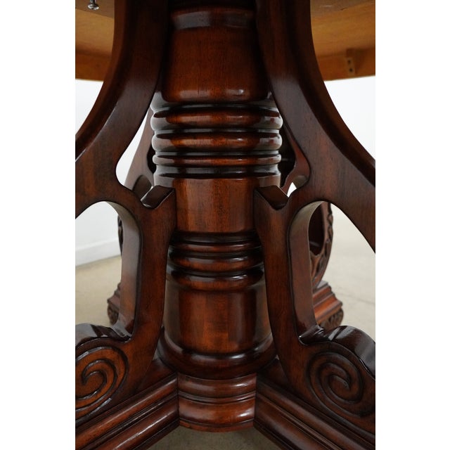 Round Traditional Pedestal Dining Table For Sale - Image 9 of 14