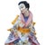 “Geisha,” glazed ceramic or majolica, Domenico Poloniato, 1960s – Italy Spectacular porcelain sculpture of a geisha, made...