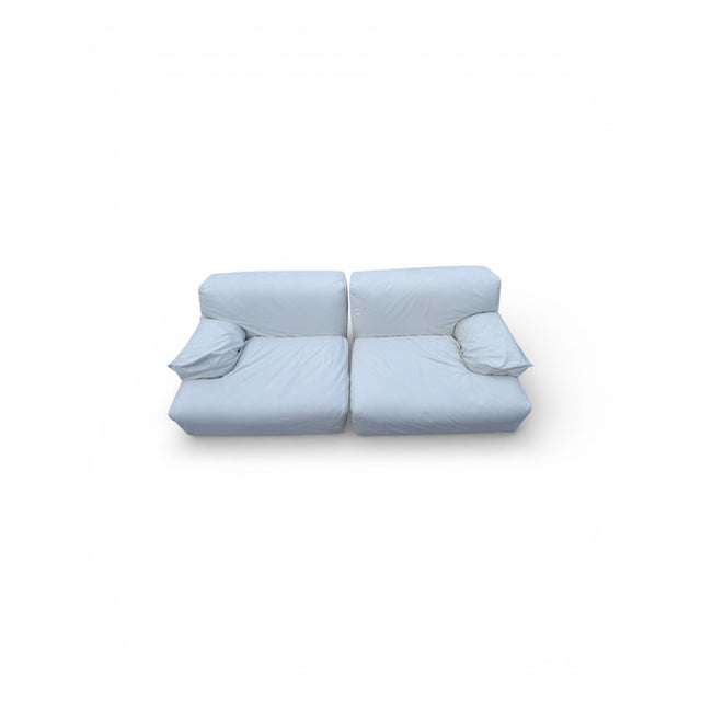 Animal Skin Vintage Modular Sofa by Vico Magistretti for Cassina, 1970s, Set of 2 For Sale - Image 7 of 10