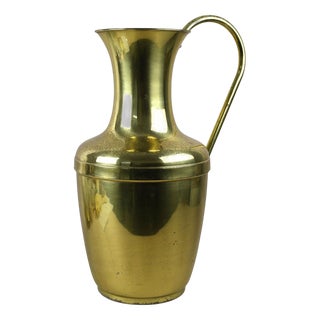 Mid-Century Brass Amphora Vase with Handle, Austria, 1940s-1950s For Sale