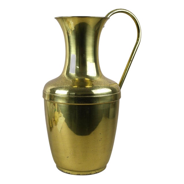 Mid-Century Brass Amphora Vase with Handle, Austria, 1940s-1950s For Sale