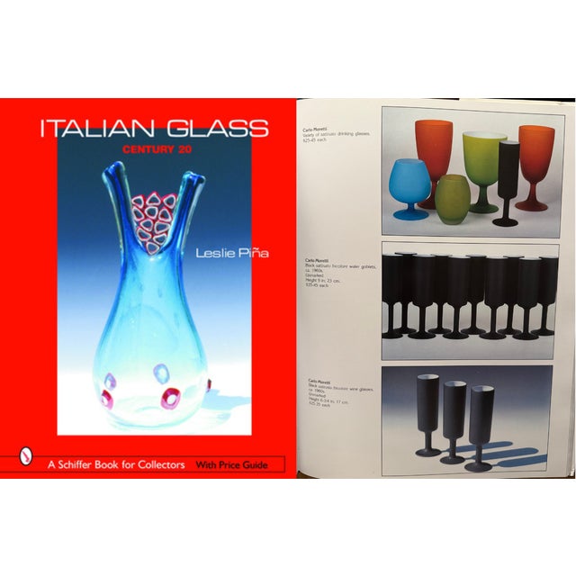1960s Carlo Moretti Italy Satinato Frosted Blue Wine Water Glasses - Set of 7 For Sale - Image 12 of 12