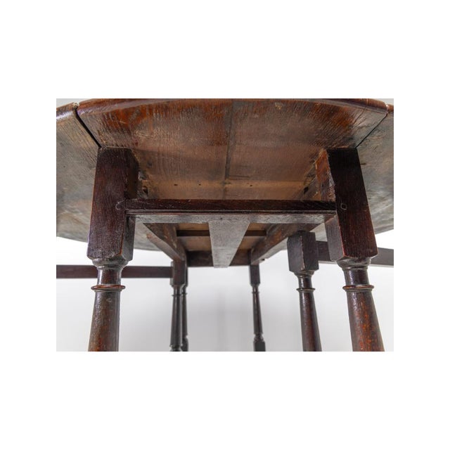 Charles II Oak Gate Leg Dining Table, 1680 For Sale - Image 11 of 17