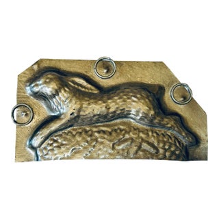 Vintage Running Rabbit Chocolate Mold For Sale