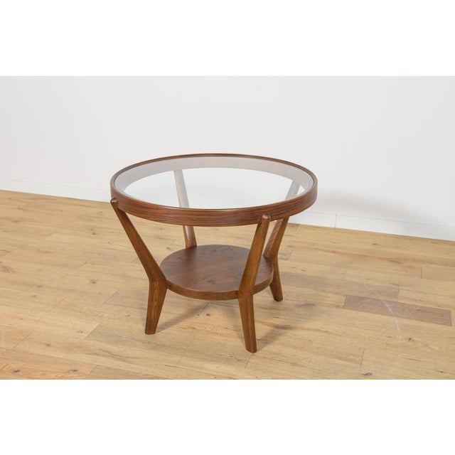 Oak & Glass Coffee Table by Karel Kozelka & Antonin Kropacek for Interior Praha, Czechoslovakia, 1940s For Sale - Image 12 of 12