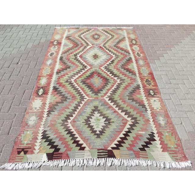 1960s Turkish Handmade Area Rug For Sale - Image 13 of 13
