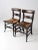 American Antique Stencil Painted Chairs Pair For Sale - Image 3 of 13