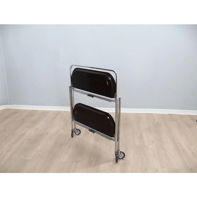 Vintage Foldable Serving Trolley, 1960s For Sale - Image 4 of 13