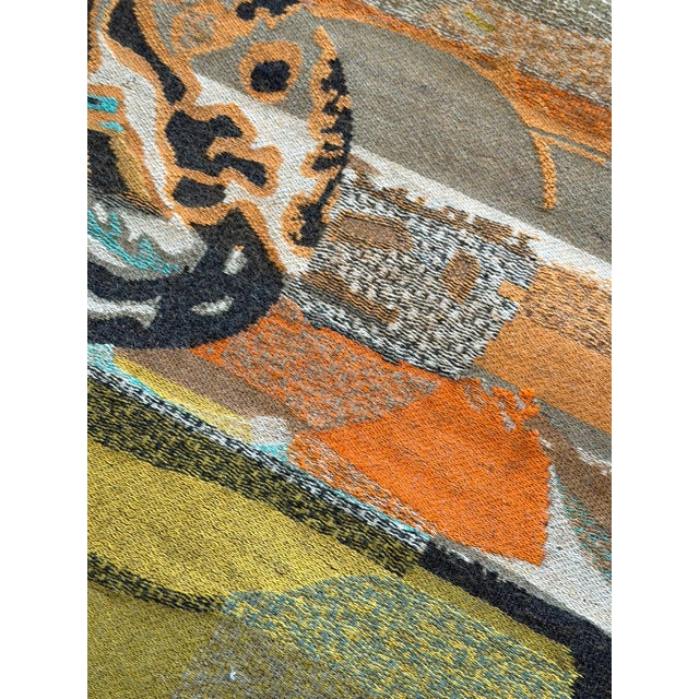 1970s Wool Tapestry from René Fumeron For Sale - Image 5 of 9