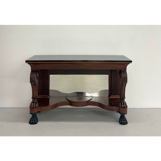 Vintage Ralph Lauren Mahogany & Mirror Console Table For Sale - Image 4 of 9