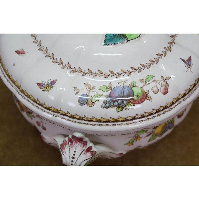 Early 20th Century Copeland Spode England Rockingham Vegetable Serving Dish Soup Tureen For Sale - Image 9 of 18