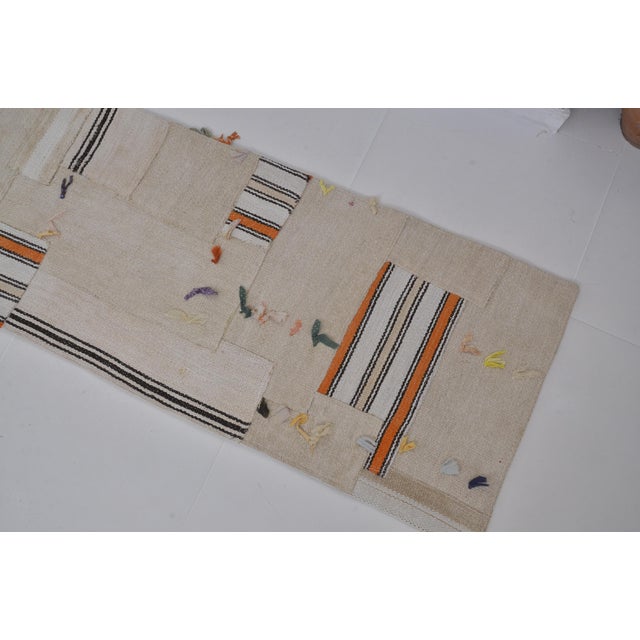 1960s Vintage Hemp Hallway Runner Rug For Sale - Image 5 of 10