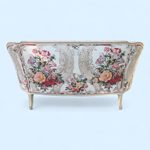 Late 20th Century Vintage Chintz Brunschwig Fils Upholstered Settee by Century Furniture For Sale - Image 5 of 14