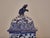 English 19th Century Blue and White Porcelain Lidded Pot Pourri Pots with Dogs For Sale - Image 10 of 12