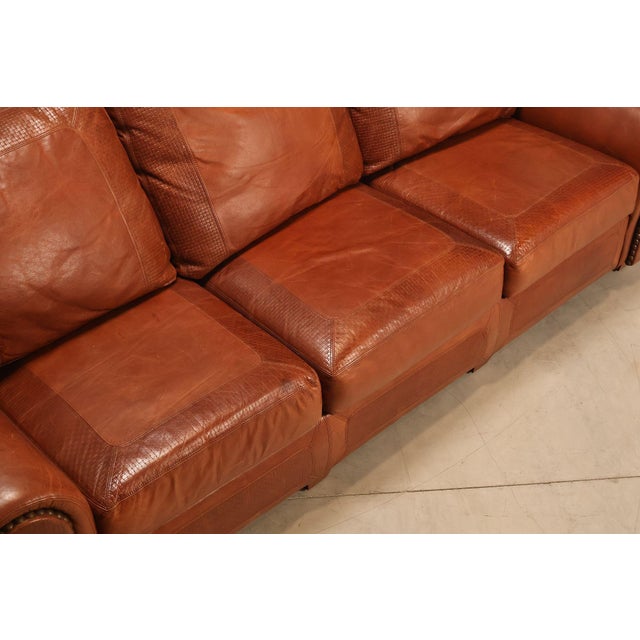 Stickley Stickley 'Santa Fe' Leather Sofa For Sale - Image 4 of 18