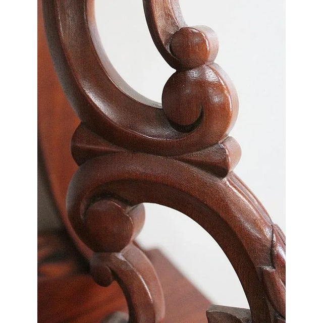 Napoleon III Mahogany Serving Shelving Console, 1850s For Sale - Image 11 of 18