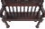 1800's Antique Spanish, Baroque Revival, Carved, Walnut, Twist Legs, Hall Bench!! For Sale - Image 4 of 7