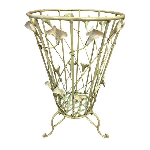 Italian 1960s Wrought Iron Umbrella Stands, Set of 2 For Sale - Image 3 of 8