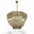 A 1960s Murano glass trihedral ceiling lamp, attributed to the Italian designer Paolo Venini. This lamp features curved...
