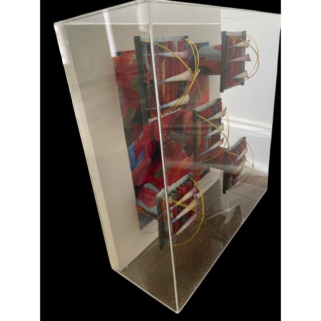 2010s Akiko Sugiyama Original Mixed Media, Framed For Sale - Image 5 of 10