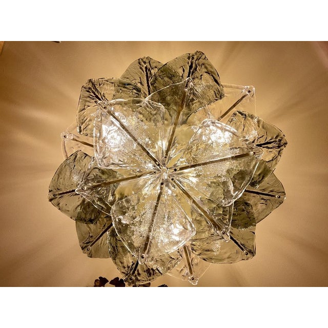 Murano Glass Ceiling Lamp from Mazzega, 1974 For Sale - Image 3 of 18