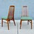 Brown Vintage Danish Modern Slat Back "Eva" Dining Chairs in Teak Attributed to Niels Koefoed For Sale - Image 8 of 11
