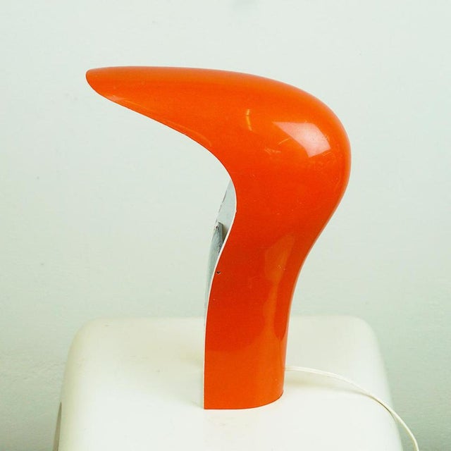 Orange Pelota Table Lamp attributed to Casati and Ponzio, 1970s For Sale - Image 3 of 12