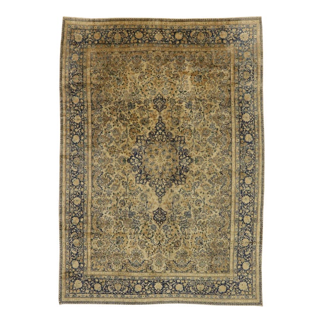 Antique Persian Kerman Rug - 10'00 X 14'01 For Sale