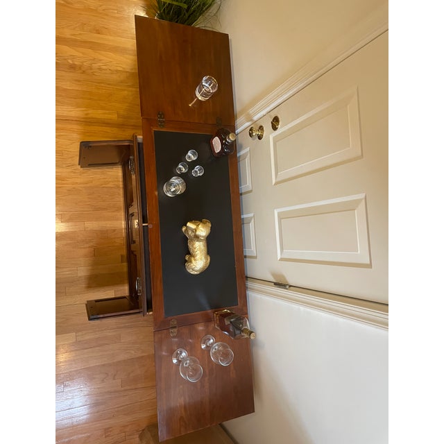 Drexel Heritage "Vintage Cherry" Expandable Flip-Top Server Bar Cabinet For Sale In Washington DC - Image 6 of 17