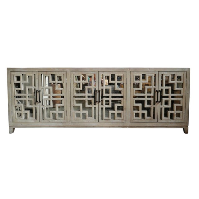 White Wash Ming Mirror Sideboard Chairish