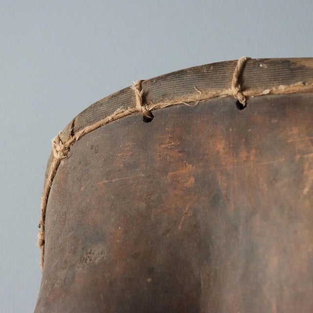 Wood Makonde Art Mozambique Wooden Breastplate For Sale - Image 7 of 11