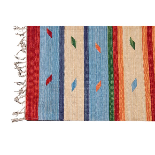 Textile 21st Century Modern Kilim Rug 5 '7'' X 7' 8''. For Sale - Image 7 of 11